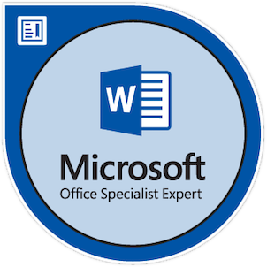 Certification Microsoft Office Specialist Word 2016 Expert